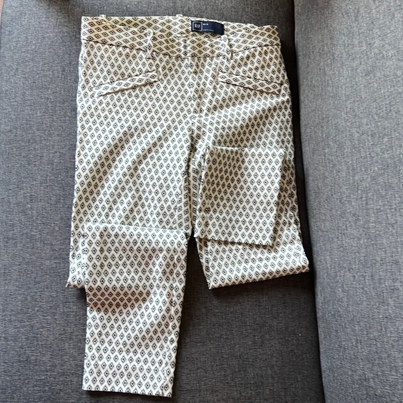 GAP patterned slacks pants size 2 - Picture 2 of 5